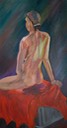 Nude Study-Back (Oil on Canvas)
